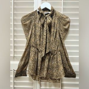 Zara Cheetah Print Blouse